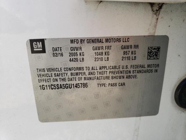 1G11C5SA5GU145786 - 2016 CHEVROLET MALIBU LIM LT 白色 照片 12