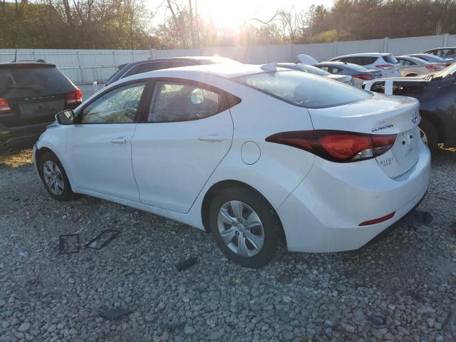 5NPDH4AEXGH743421 - 2016 HYUNDAI ELANTRA SE WHITE photo 2