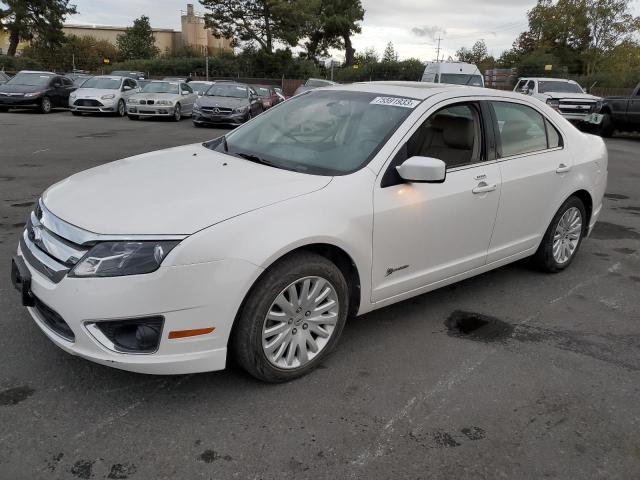 3FADP0L30AR112307 - 2010 FORD FUSION HYBRID WHITE photo 1