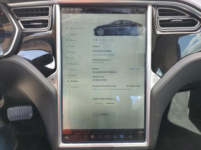5YJSA1H11EFP44983 - 2014 TESLA MODEL S Սև լուսանկար 9