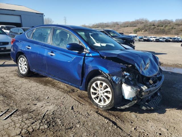 3N1AB7AP3KY448067 - 2019 NISSAN SENTRA S BLUE photo 4