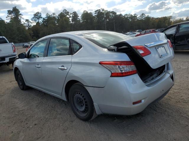 3N1AB7AP5EY245055 - 2014 NISSAN SENTRA S SILVER photo 2