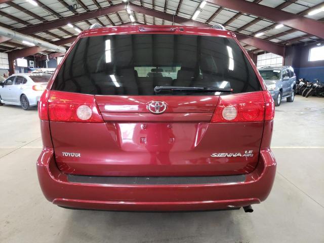 5TDBK23C98S019904 - 2008 TOYOTA SIENNA LE MAROON photo 6