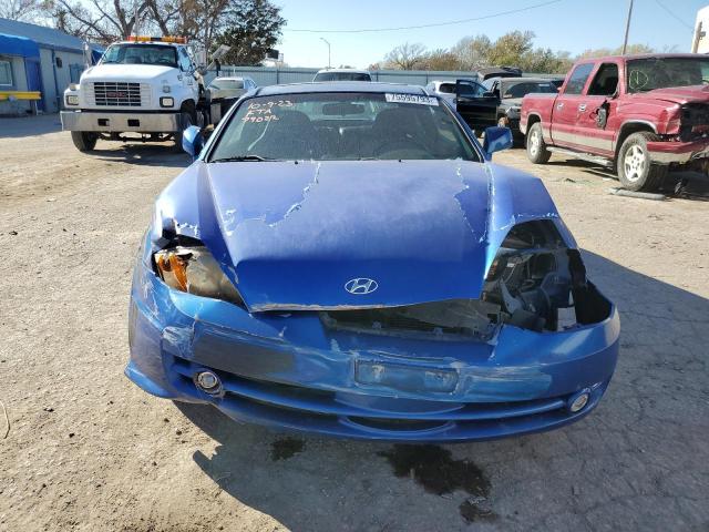 KMHHN65F74U117671 - 2004 HYUNDAI TIBURON GT BLUE photo 5