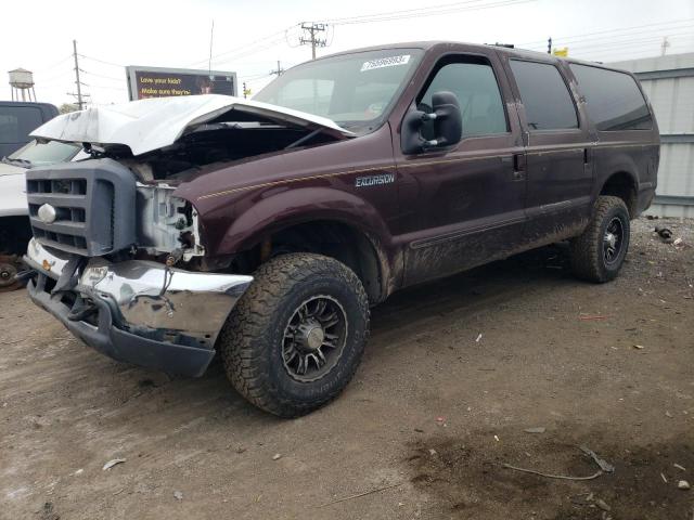 1FMNU41S0YEE16545 - 2000 FORD EXCURSION XLT MAROON photo 1