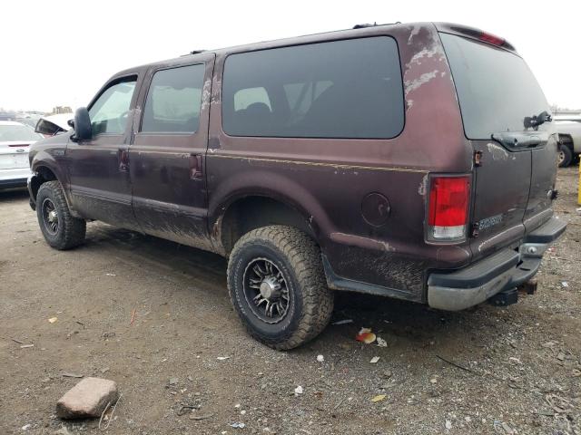 1FMNU41S0YEE16545 - 2000 FORD EXCURSION XLT MAROON photo 2