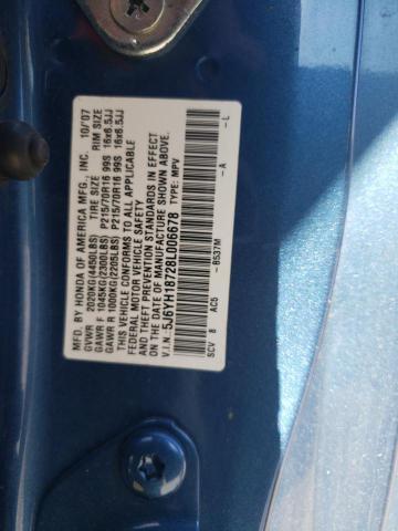 5J6YH18728L006678 - 2008 HONDA ELEMENT EX BLUE photo 12