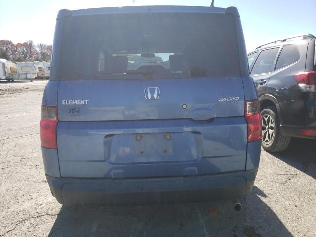 5J6YH18728L006678 - 2008 HONDA ELEMENT EX BLUE photo 6