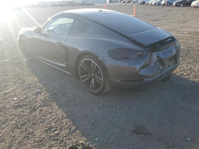 WP0AB2A88JK278164 - 2018 PORSCHE CAYMAN S GRAY photo 2