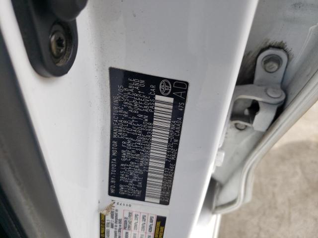 2T1KR32E86C583988 - 2006 TOYOTA COROLLA MA XR WHITE photo 12