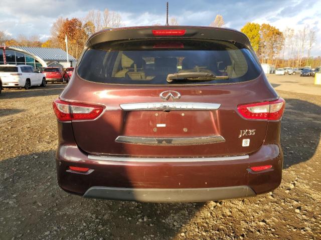 5N1AL0MM4DC317563 - 2013 INFINITI JX35 BURGUNDY photo 6