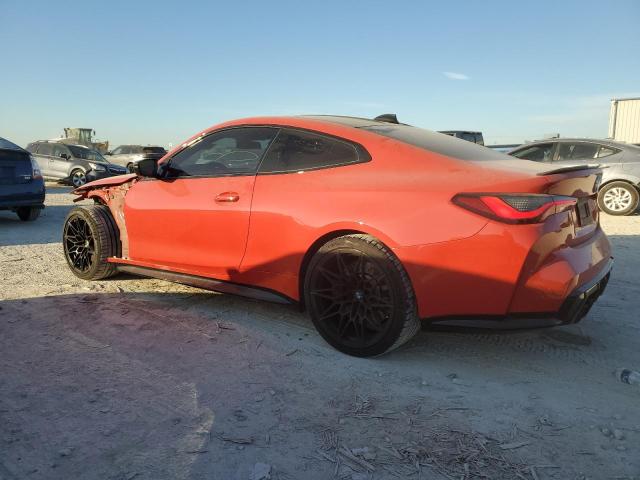 WBS33AZ06MCG53607 - 2021 BMW M4 COMPETITION ORANGE photo 2