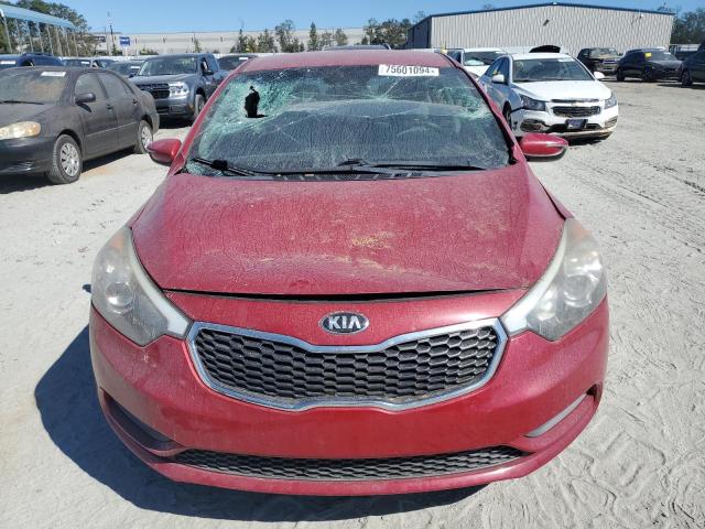 KNAFX4A66F5407720 - 2015 KIA FORTE LX RED photo 5