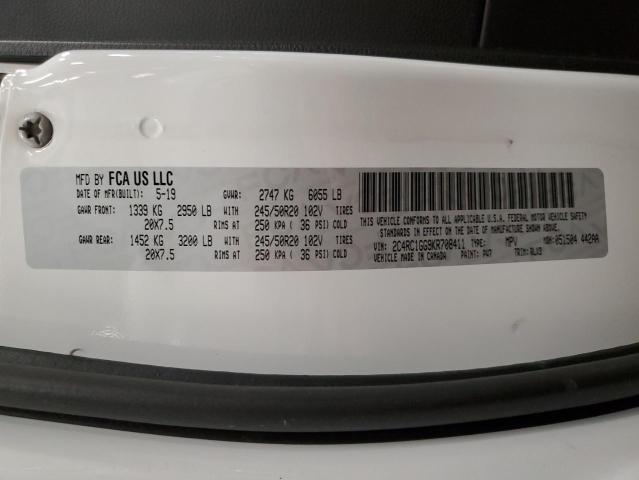 2C4RC1GG9KR708411 - 2019 CHRYSLER PACIFICA LIMITED WHITE photo 14
