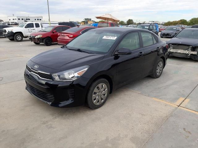 3KPA24AD6LE282471 - 2020 KIA RIO LX BLACK photo 1