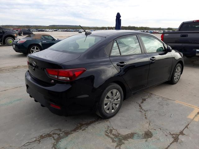 3KPA24AD6LE282471 - 2020 KIA RIO LX BLACK photo 3