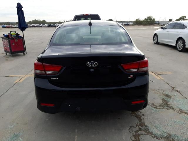 3KPA24AD6LE282471 - 2020 KIA RIO LX BLACK photo 6