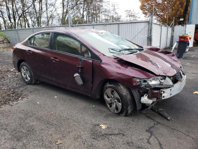 19XFB2F59EE252086 - 2014 HONDA CIVIC LX MAROON photo 4