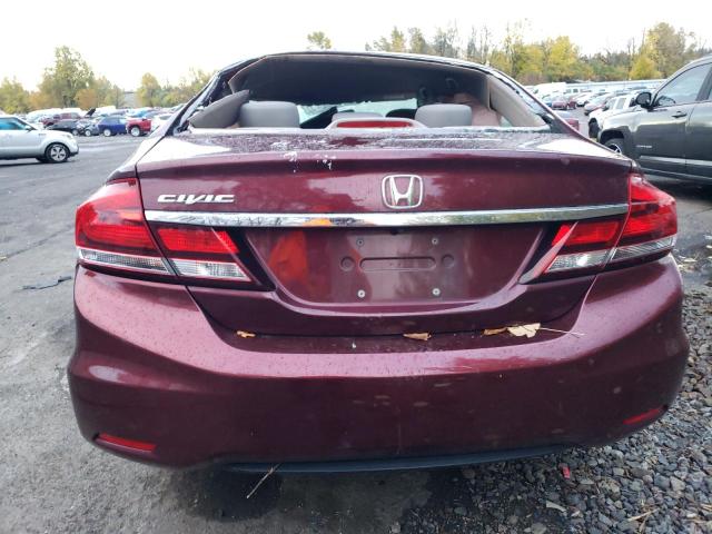 19XFB2F59EE252086 - 2014 HONDA CIVIC LX MAROON photo 6