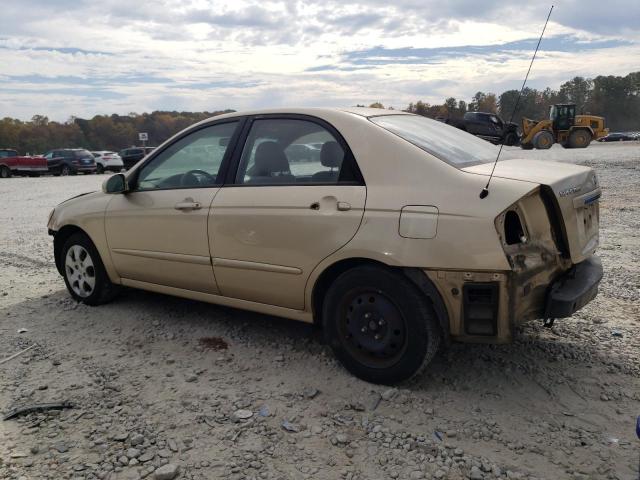 KNAFE221695655709 - 2009 KIA SPECTRA EX BEIGE photo 2