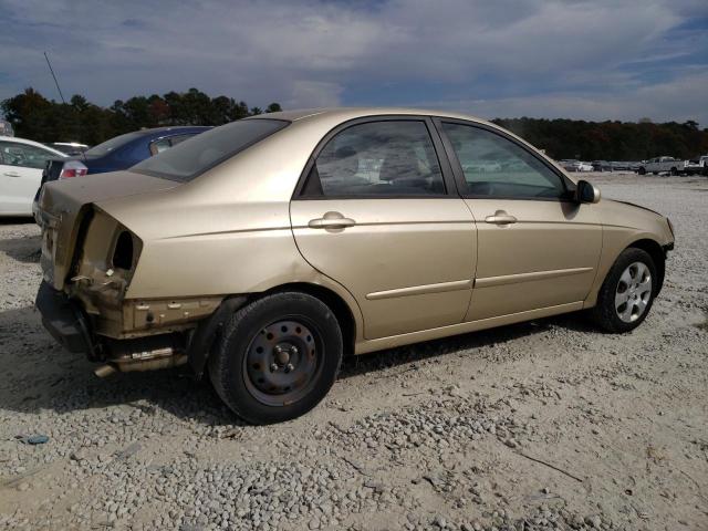 KNAFE221695655709 - 2009 KIA SPECTRA EX BEIGE photo 3