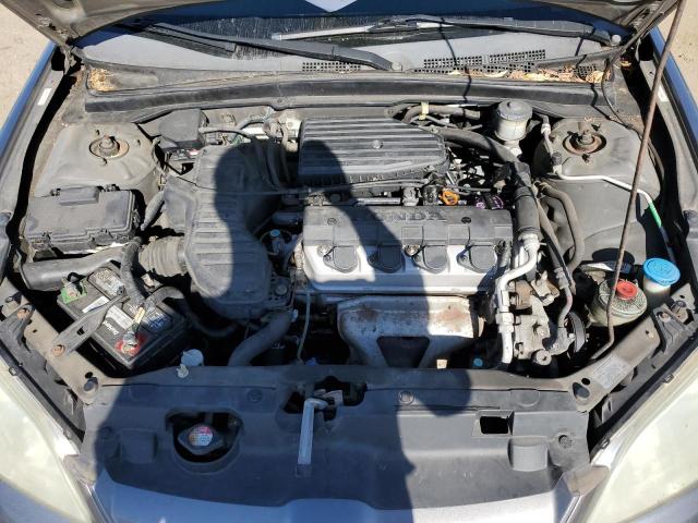 2HGES16575H593661 - 2005 HONDA CIVIC LX GRAY photo 11