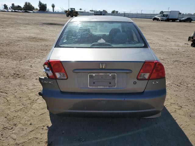 2HGES16575H593661 - 2005 HONDA CIVIC LX GRAY photo 6