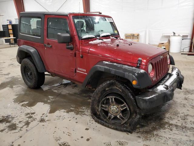 1C4AJWAG9CL282528 - 2012 JEEP WRANGLER SPORT BURGUNDY photo 4