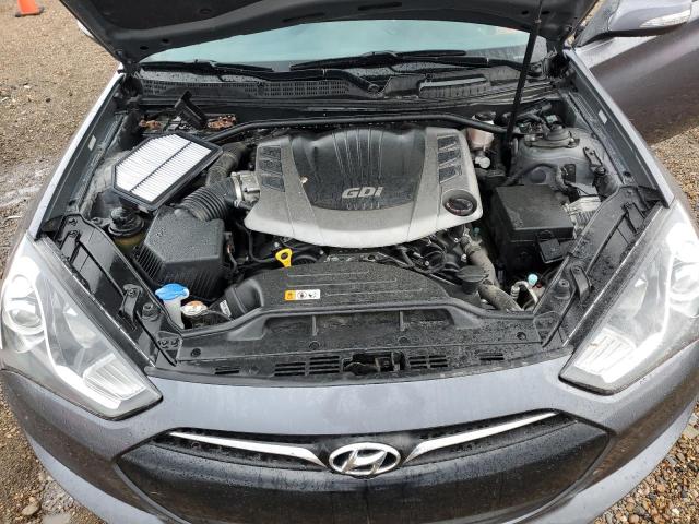 KMHHT6KJ0FU130246 - 2015 HYUNDAI GENESIS CO 3.8L GRAY photo 11