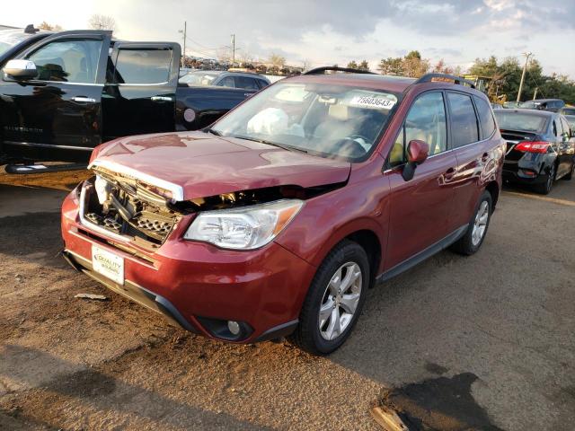 JF2SJAHC4EH431686 - 2014 SUBARU FORESTER 2.5I LIMITED BURGUNDY photo 1