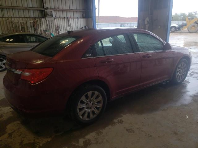 1C3CCBAB4EN122519 - 2014 CHRYSLER 200 LX RED photo 3