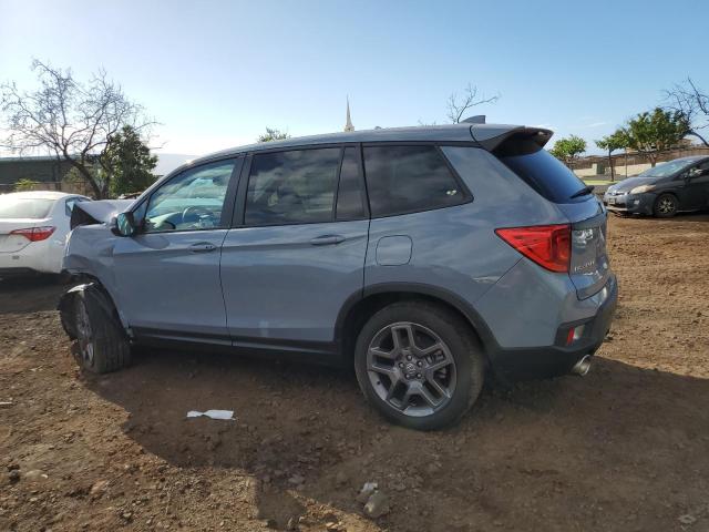 5FNYF7H58NB003733 - 2022 HONDA PASSPORT EXL TEAL photo 2