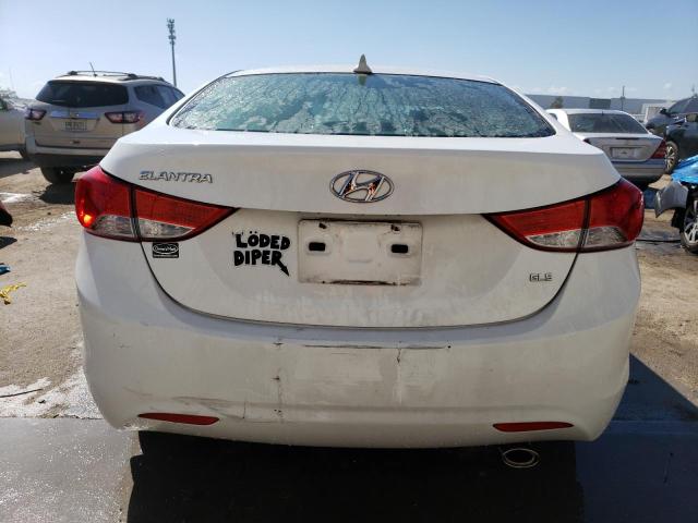 5NPDH4AE8DH301328 - 2013 HYUNDAI ELANTRA GLS WHITE photo 6