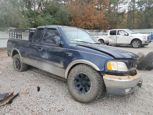 1FTRX08L23KB41758 - 2003 FORD F-150 BLUE photo 4