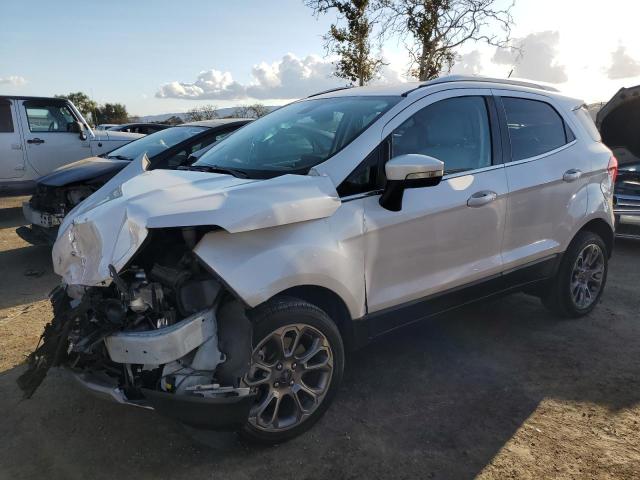 MAJ6P1WLXJC162351 - 2018 FORD ECOSPORT TITANIUM WHITE photo 1