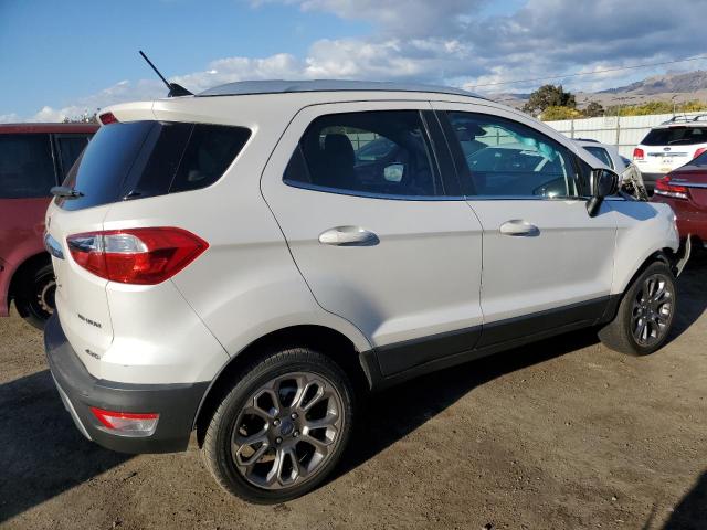 MAJ6P1WLXJC162351 - 2018 FORD ECOSPORT TITANIUM WHITE photo 3