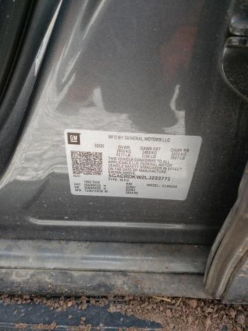 5GAERDKW2LJ233771 - 2020 BUICK ENCLAVE AVENIR GRAY photo 14