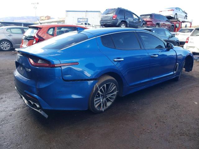 KNAE15LA9K6047769 - 2019 KIA STINGER BLUE photo 3