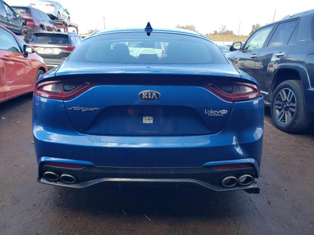 KNAE15LA9K6047769 - 2019 KIA STINGER BLUE photo 6