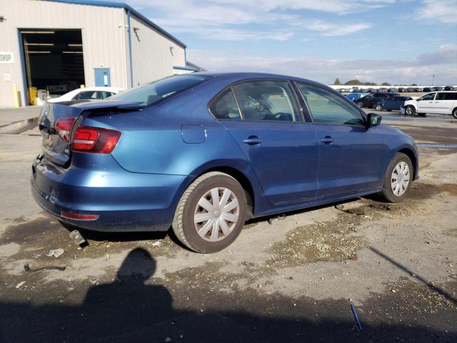 3VW267AJ3GM393939 - 2016 VOLKSWAGEN JETTA S BLUE photo 3