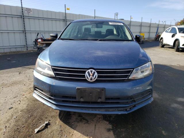 3VW267AJ3GM393939 - 2016 VOLKSWAGEN JETTA S BLUE photo 5