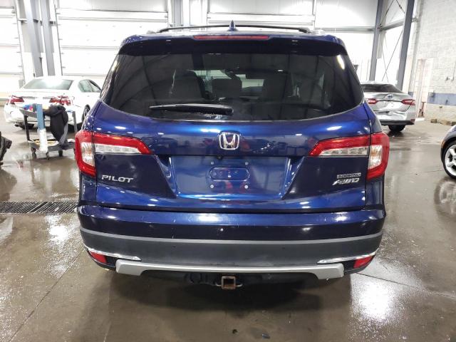 5FNYF6H98KB001425 - 2019 HONDA PILOT TOURING BLUE photo 6