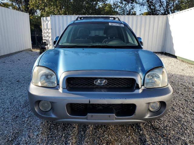 KM8SC73D64U677426 - 2004 HYUNDAI SANTA FE GLS BLUE photo 5