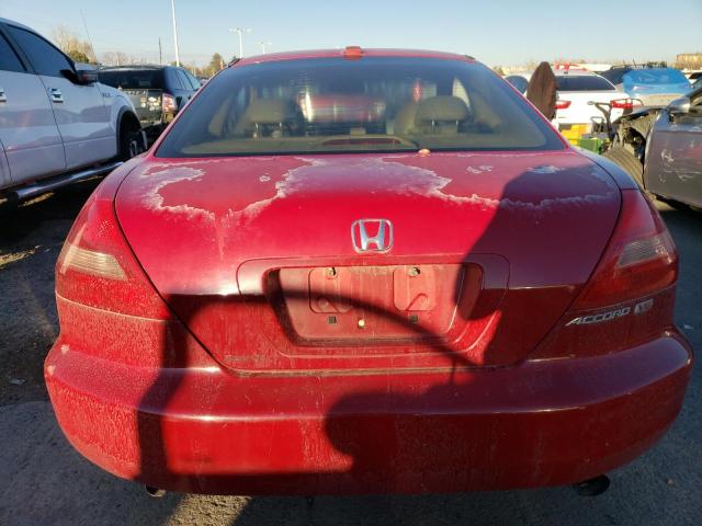 1HGCM81774A001210 - 2004 HONDA ACCORD EX RED photo 6