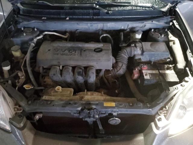 2T1KR30E57C650213 - 2007 TOYOTA COROLLA MA XR GRAY photo 11