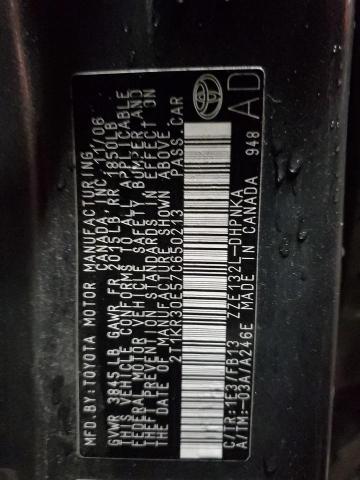 2T1KR30E57C650213 - 2007 TOYOTA COROLLA MA XR GRAY photo 13