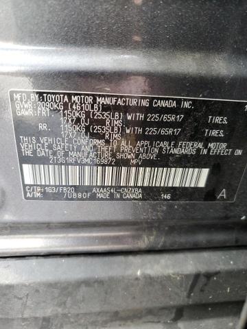 2T3G1RFV3MC169872 - 2021 TOYOTA RAV4 LE GRAY photo 14