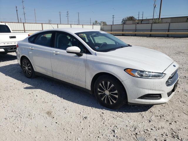 3FA6P0G73ER355122 - 2014 FORD FUSION S WHITE photo 4