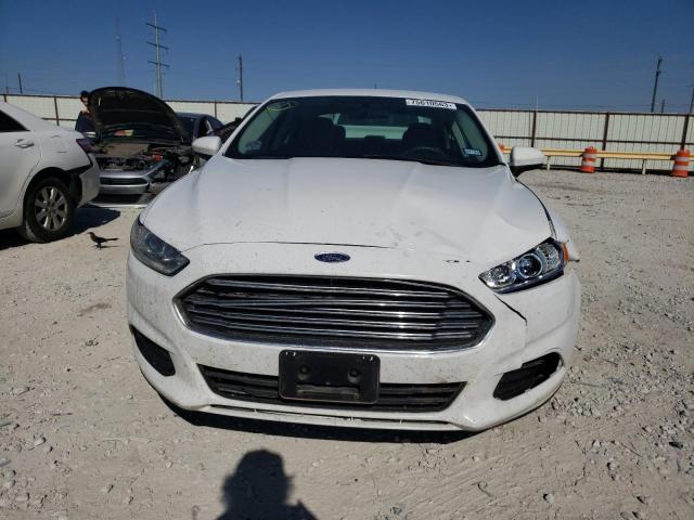 3FA6P0G73ER355122 - 2014 FORD FUSION S WHITE photo 5