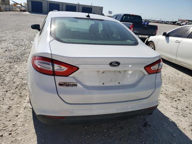 3FA6P0G73ER355122 - 2014 FORD FUSION S WHITE photo 6